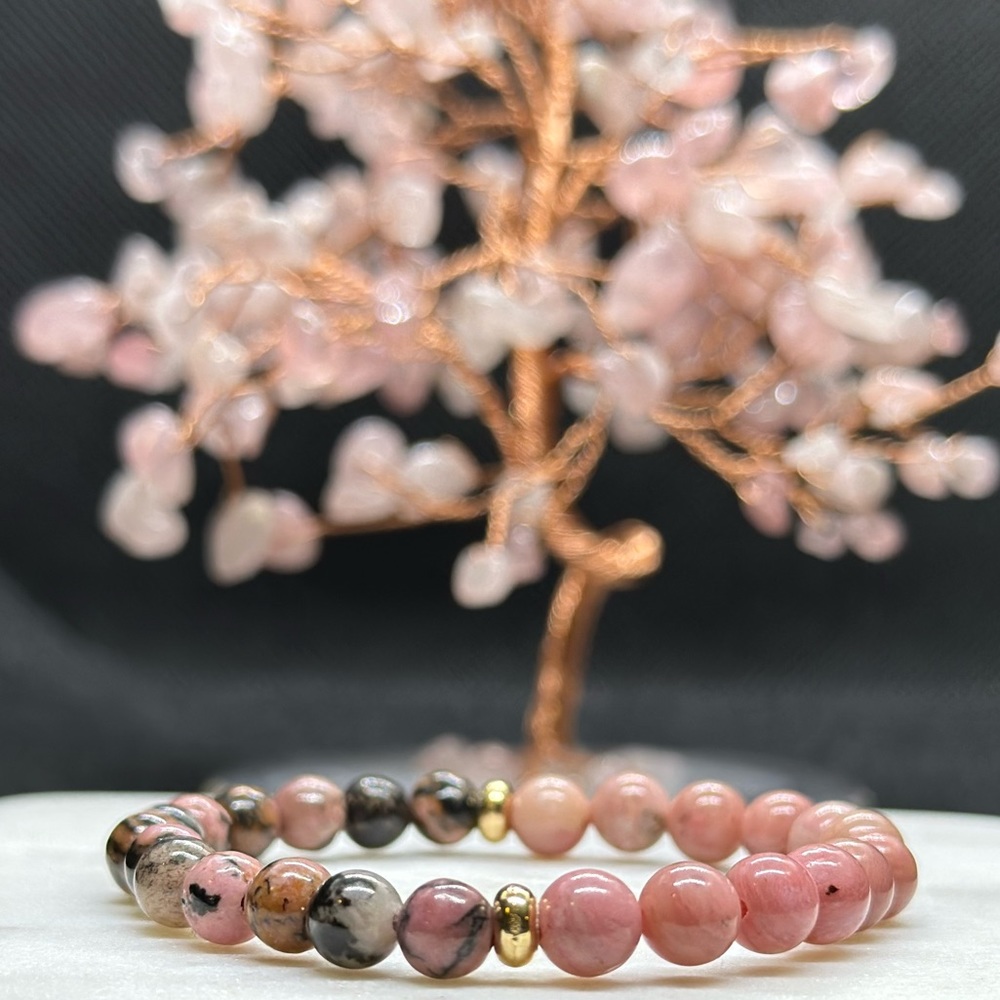 Rhodonite Crystal Bracelet